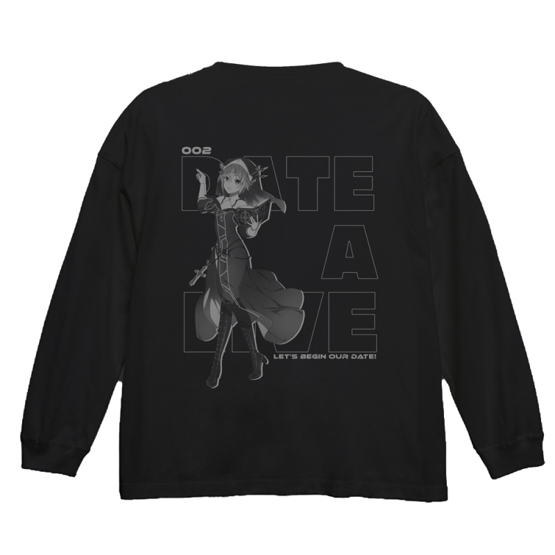 【グッズ-Tシャツ】デート・ア・ライブⅣ 本条二亜 ビッグシルエットロングスリーブTシャツ/BLACK-L