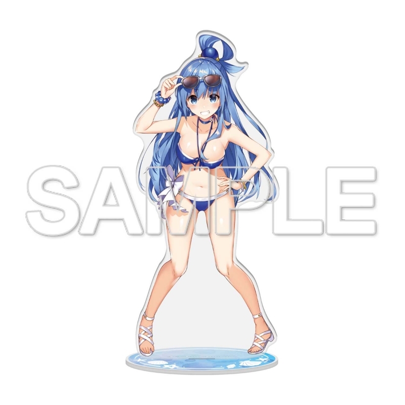 【グッズ-スタンドポップ】この素晴らしい世界に祝福を！ ～Summer festa～ ビッグアクリルスタンド アクア
