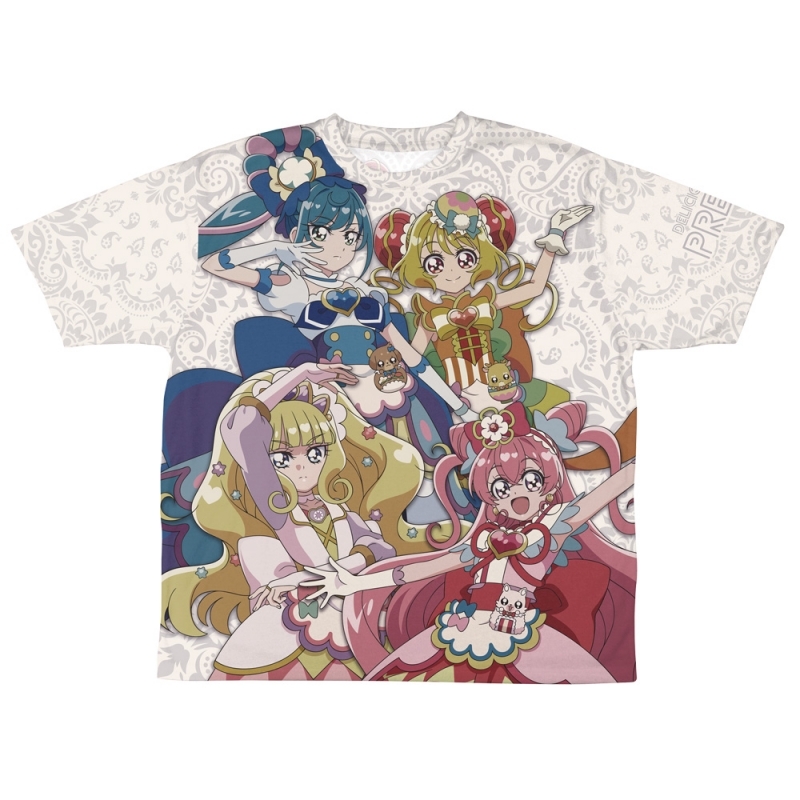 【グッズ-Tシャツ】デリシャスパーティ♡プリキュア 両面フルグラフィックTシャツ-XL サブ画像2