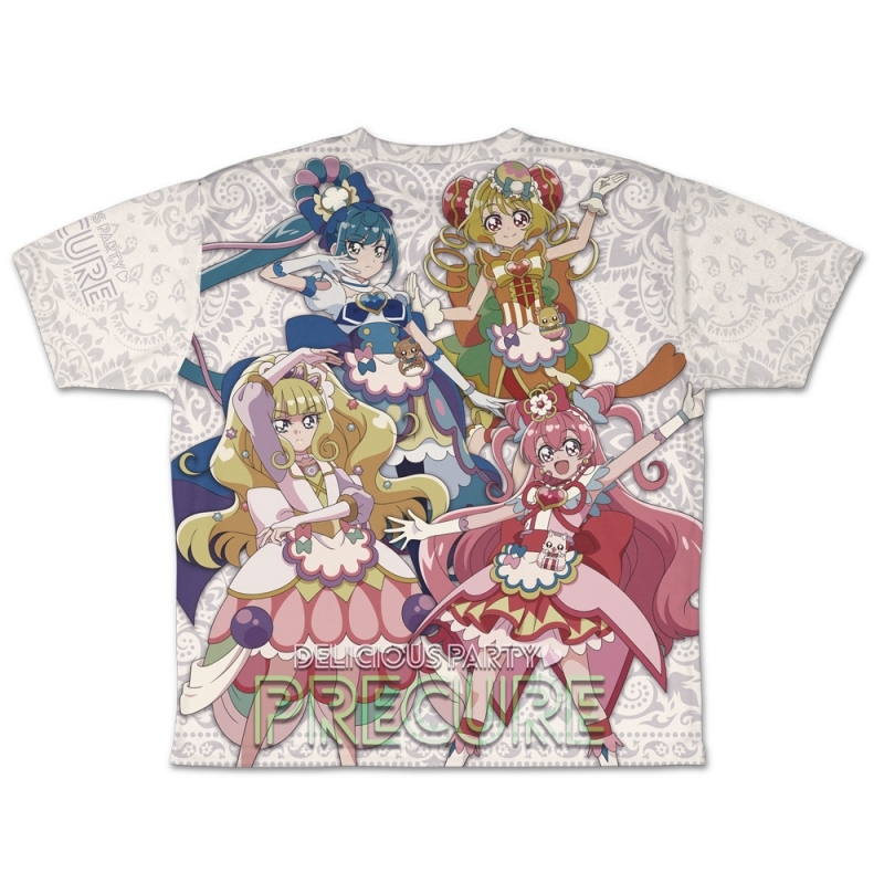 【グッズ-Tシャツ】デリシャスパーティ♡プリキュア 両面フルグラフィックTシャツ-XL サブ画像3