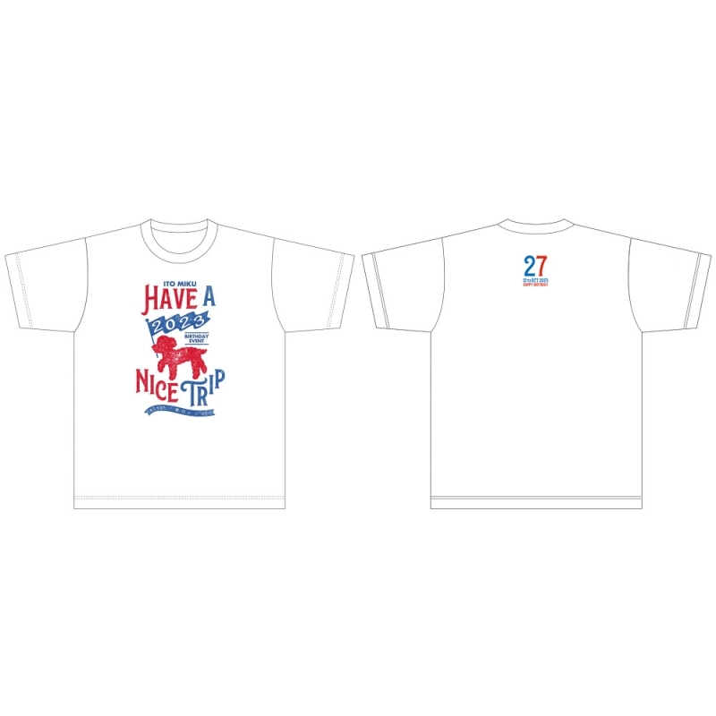 【グッズ-Tシャツ】伊藤美来 Birthday Event 2023 そうだ!旅行いこう!!グッズ ロゴTシャツ L