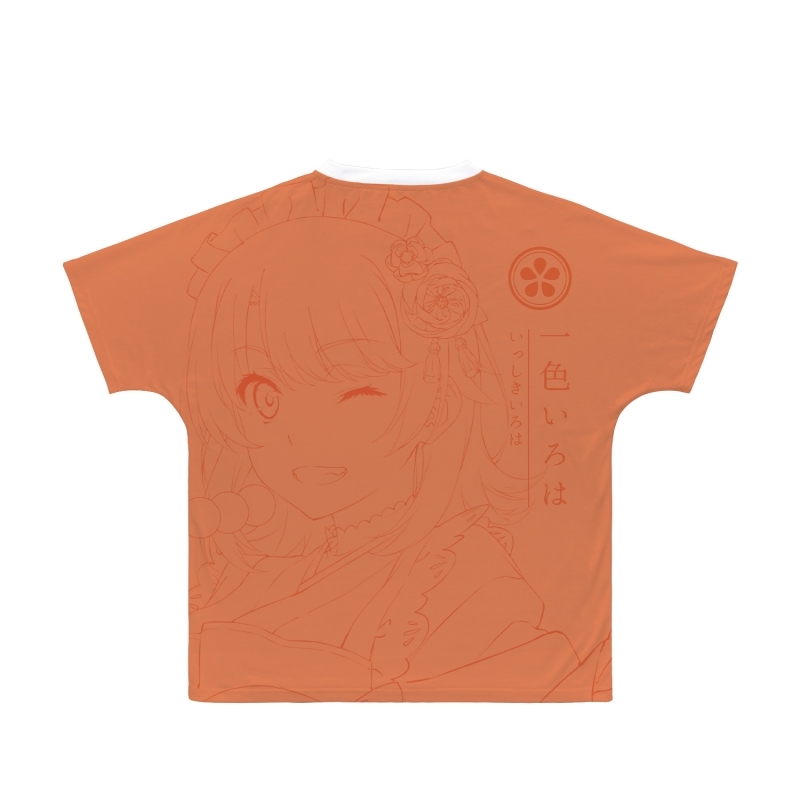 【グッズ-Tシャツ】やはり俺の青春ラブコメはまちがっている。完 描き下ろしイラスト 一色いろは 和風メイド服ver. フルグラフィックTシャツユニセックス(サイズ XL) サブ画像2