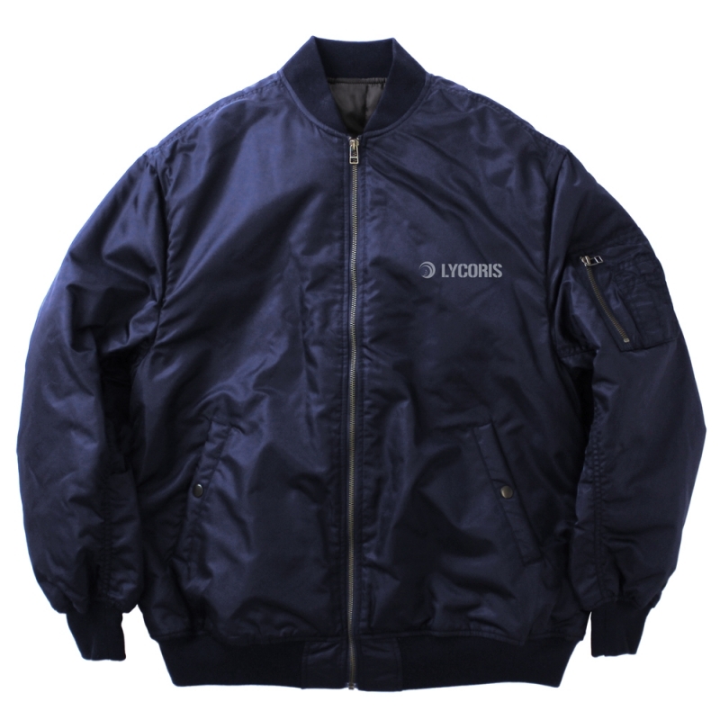 【グッズ-ウィンドブレーカー】リコリス・リコイル リコリス MA-1ジャケット NAVY-L サブ画像2