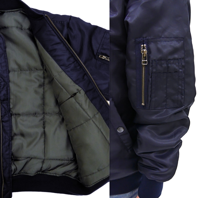 【グッズ-ウィンドブレーカー】リコリス・リコイル リコリス MA-1ジャケット NAVY-L サブ画像7