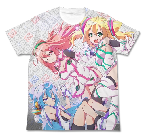 【グッズ-Tシャツ】ハッカドール THE あにめ～しょん ハッカドール フルグラフィックTシャツ WHITE L