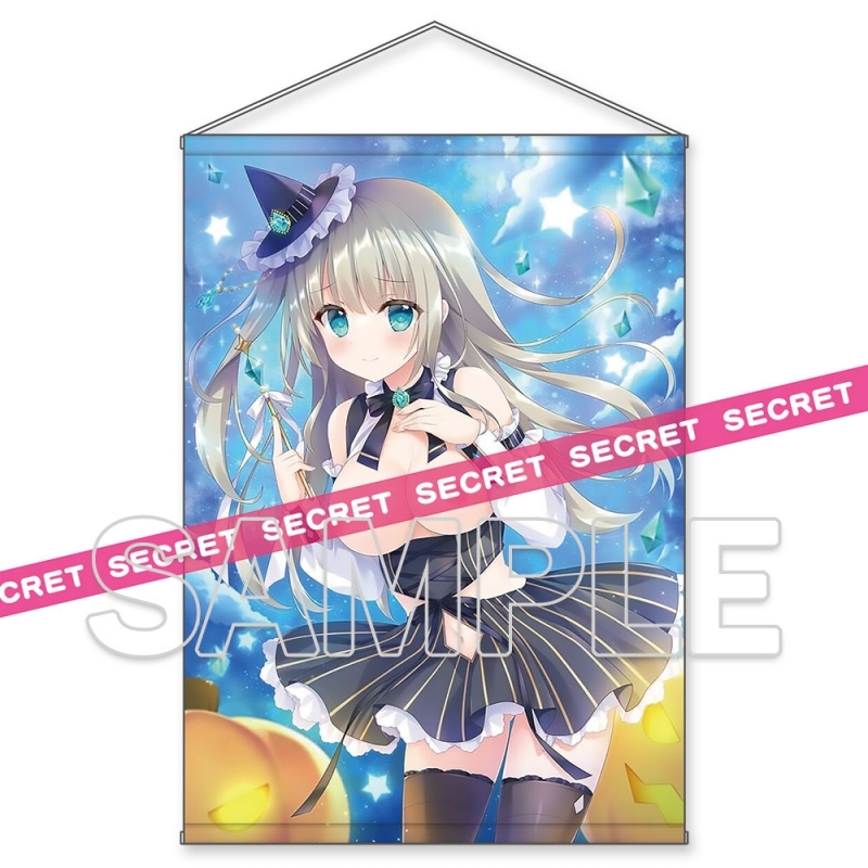 【グッズ-タペストリー】あめとゆき描き下ろし エメラルドちゃんハロウィンX-RATEDタペストリー B1