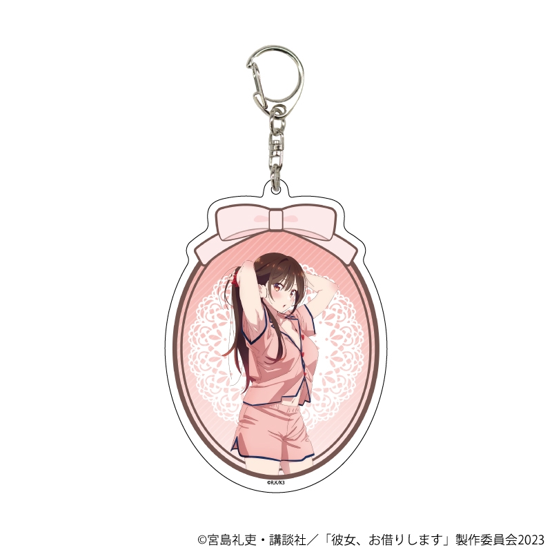 【グッズ-キーホルダー】彼女、お借りします デカアクリルキーホルダー 13/千鶴 へそチラver.(描き下ろしイラスト)