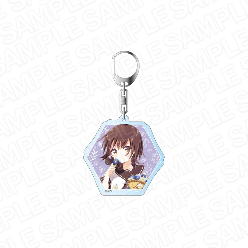 【グッズ-キーホルダー】ゆるゆり アクリルキーホルダー 船見結衣 flower ver.