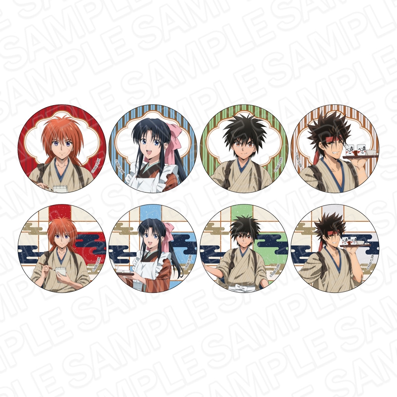 【グッズ-バッチ】るろうに剣心 －明治剣客浪漫譚－ カンバッジ(ブラインド) 期間限定出張喫茶「赤べこ」 ver.