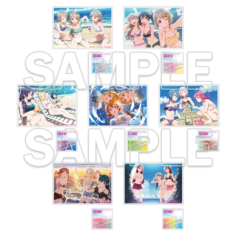 【グッズ-カード】ラブライブ!シリーズ 台座付きトレーディングアクリルカード Ver.Beach Girls