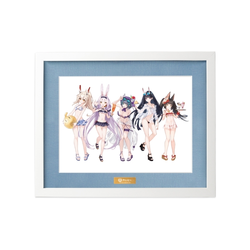 【グッズ-ボード】アズールレーン 描き起こしイラスト 集合 水着ver. キャラファイングラフ